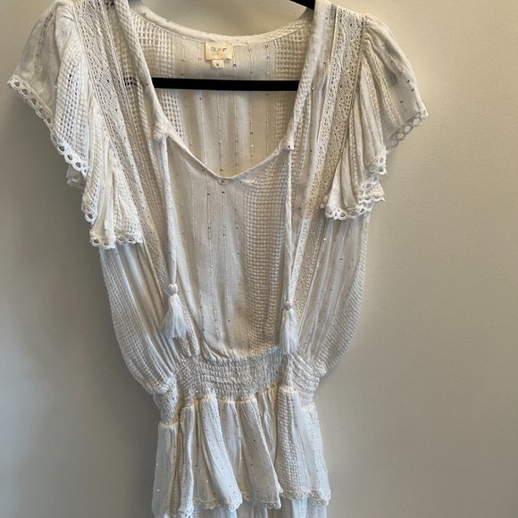 Surf Gypsy Crochet Dress - White Sparkle - Picture 7 of 9